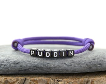 Bracelet Puddin - Bracelet réglable - Fabriqué à la main au Royaume-Uni