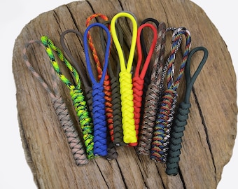 Paracord Lanyard For Multi Tool, Knife, Torch, Keys - Handmade, UK - Solid Colours