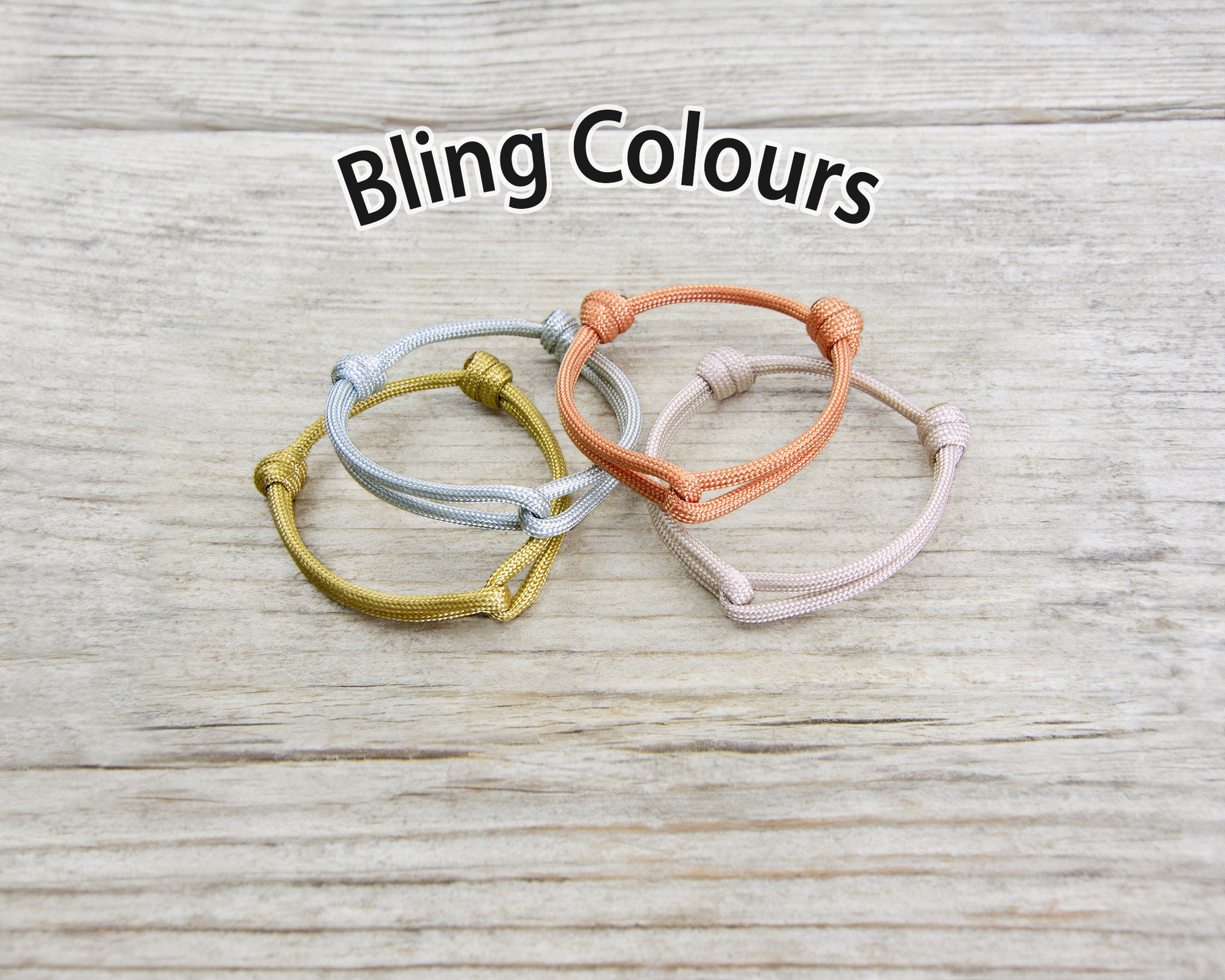 Union Range, Adjustable Paracord Bracelet With Sliding Knot - His & Hers Colours - Handmade in the UK Union Range, Adjustable Paracord Bracelet With Sliding Knot - His & Hers Colours - Handmade in the UK
