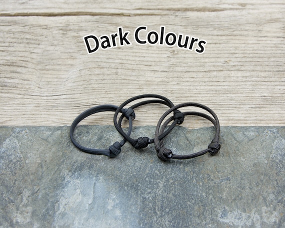 Paracord Halsband Set Paracord Armband Der Elite, Verstellbares Armband Mit Schiebeknoten - Mehrere Farben - Handgefertigt In Großbritannien Paracord Armband Verschluss
