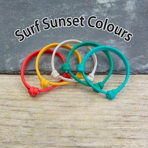 Classic Range, Adjustable Paracord Bracelet with Sliding Knot - Surfer Bracelet - Handmade in the UK