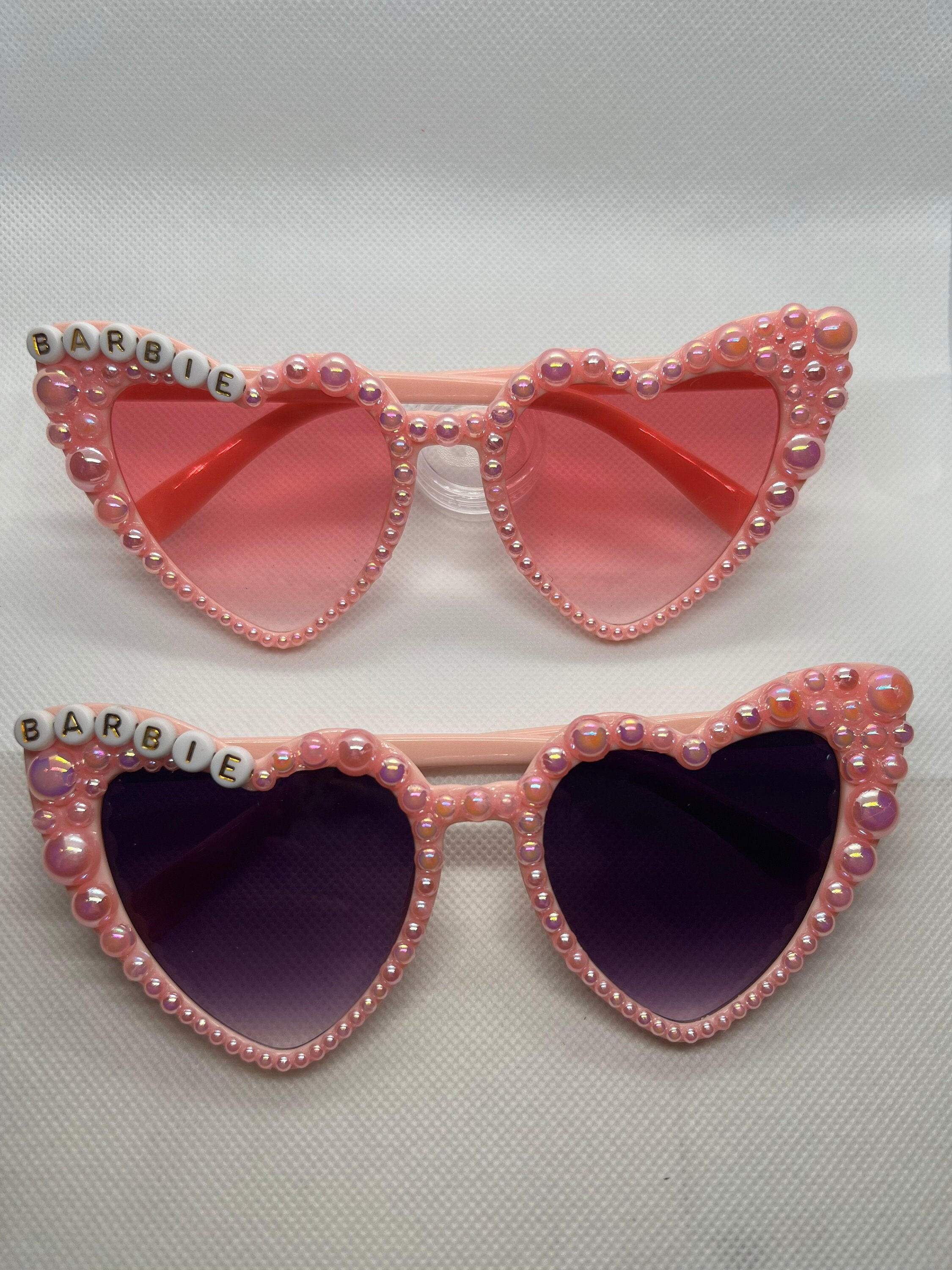 Barbie Inspired Vintage Heart Shaped Sunglasses - Etsy