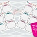 Filofax Pocket Size Printable Year on 2 Pages 2 Insert Pages - Etsy
