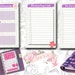 Filofax Pocket Printable Kit Purple, Home Management,6 Planner Pages ...