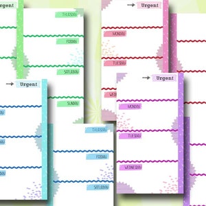 Filofax A5 Printable Week in 2 Pages, Kit 4 Colors, Filofax Inserts ...