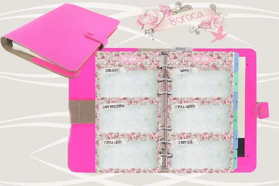 Pocket Filofax Printable to Do List , 4 Insert Pages, Cute Design,pink ...