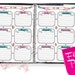 Filofax Pocket Size Printable Year on 2 Pages 2 Insert Pages | Etsy