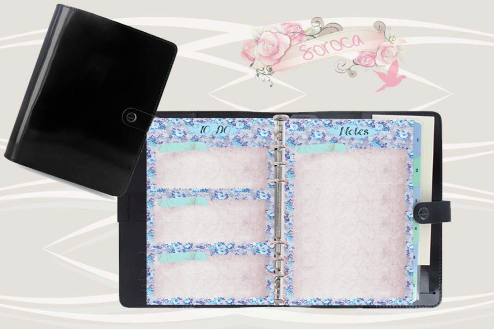 A5 Filofax Printable to Do List 4 Insert Pages Cute Blue - Etsy