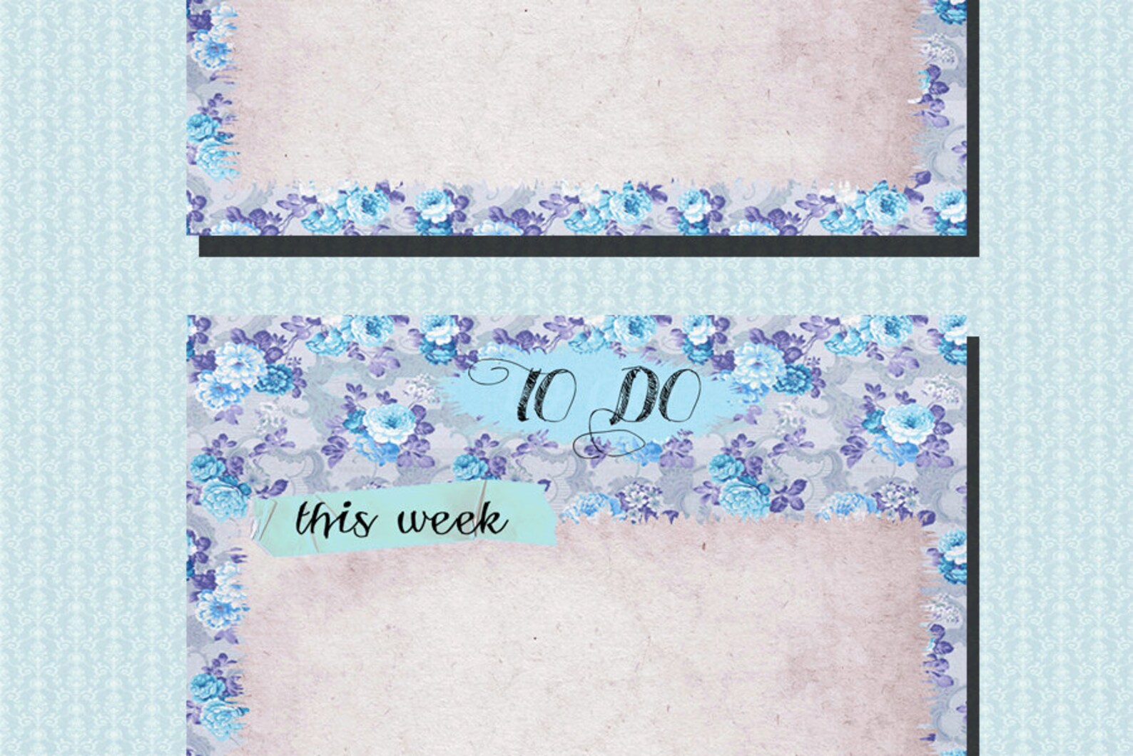 A5 Filofax Printable to Do List 4 Insert Pages Cute Blue - Etsy