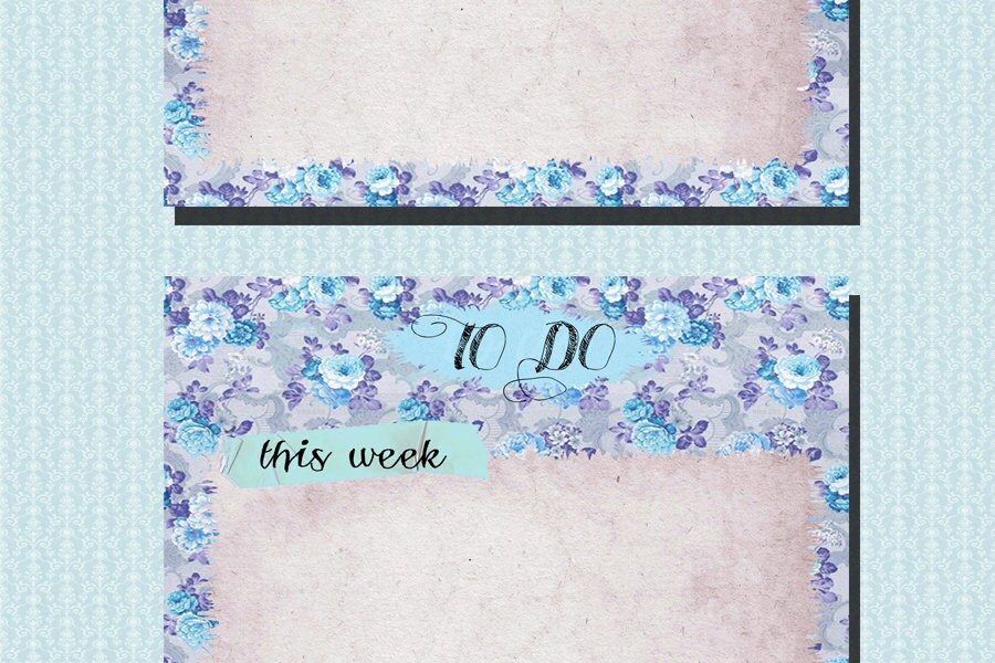 A5 Filofax Printable to Do List 4 Insert Pages Cute Blue - Etsy