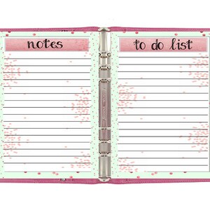 Personal Filofax Printable to Do List and Notes, 3 Colors, 6 Insert ...