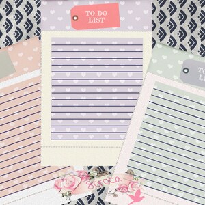 Filofax Personal Printable to Do List , Insert Pages Green Purple and ...