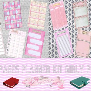 Filofax Personal Printable Kit Pink, Home Management,12 Planner Pages ...
