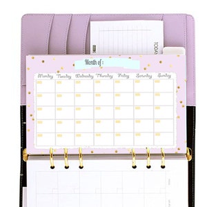 Filofax A5 Printable Calendar Planner, Perpetual Calendar , PDF, Cute ...