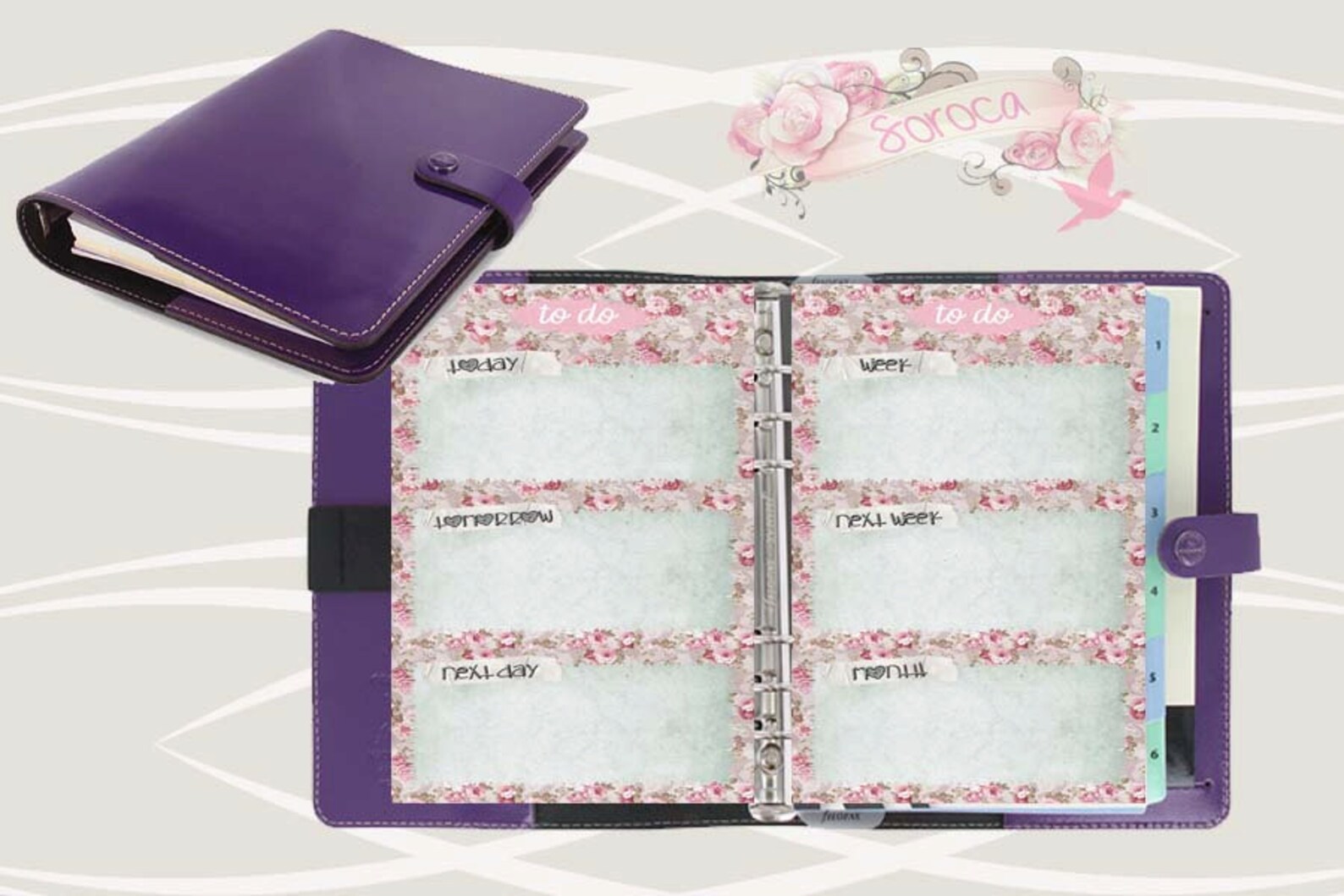 A5 Filofax Printable to Do List , 4 Insert Pages Cute Design, Instant ...