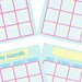 Filofax A5 Printable Month on 2 Page Blue,2 Planner Pages,dots Designs ...