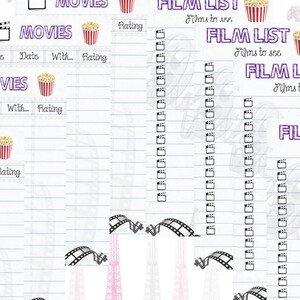 Filofax Inserts Movies and Films List, Personal Size, 2 Insert Pages ...
