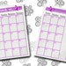 Filofax Pocket Printable Month on 2 Page Purple,2 Planner Pages ...