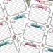Filofax Personal Size, Printable Year on 2 Pages, 2 Insert Pages Cute ...