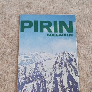 Pirin Bulgarien - Touristenbroschüre DDR 1970er Jahre