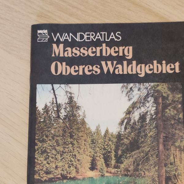 Masserberg - Oberes Waldgebiet- Tourist Wanderatlas, Hiking map / DDR/GDR 1989