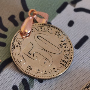 Yugoslavian 50 Para / пара  Coin Pendant - Necklace - Different Necklace sizes available