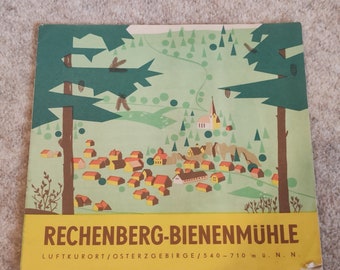 Rechenberg-Bienenmühle, Luftkurort Osterzgebirge - Touristenbroschüre DDR 1958