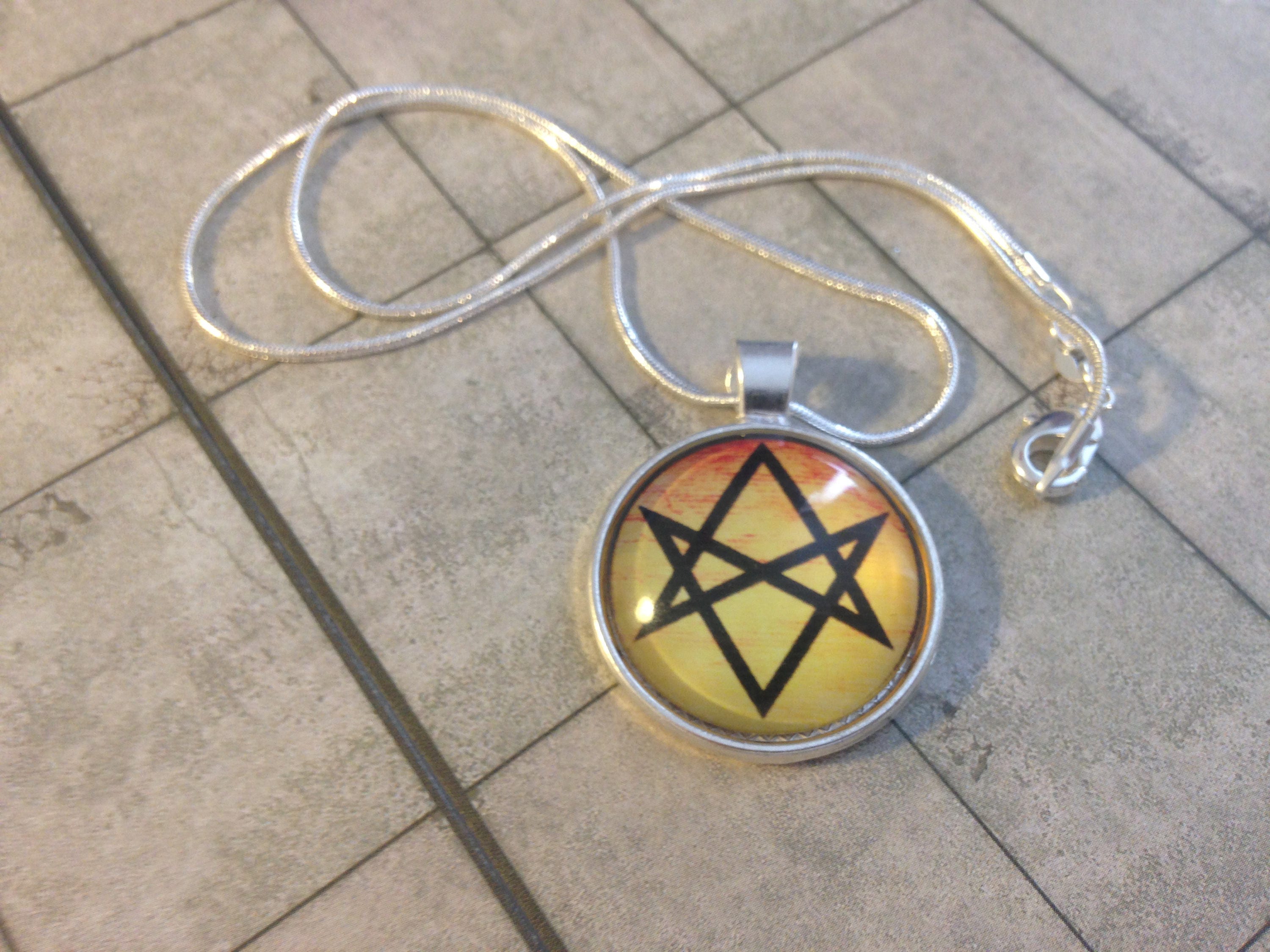 Collana con pentagramma soprannaturale, collana con pentacolo, nuovi inizi, pratica mistica e spirituale, amuleto, mediazione - Italia