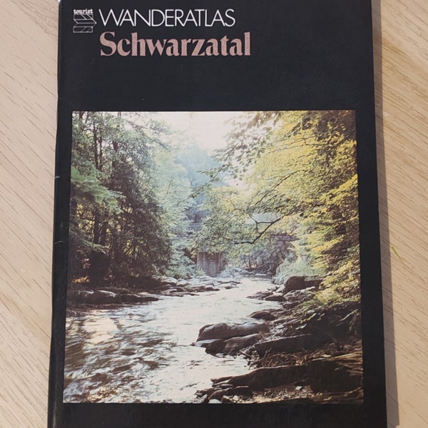 Schwarzatal - Toursit Wanderatlas, Hiking map / DDR/GDR 1985