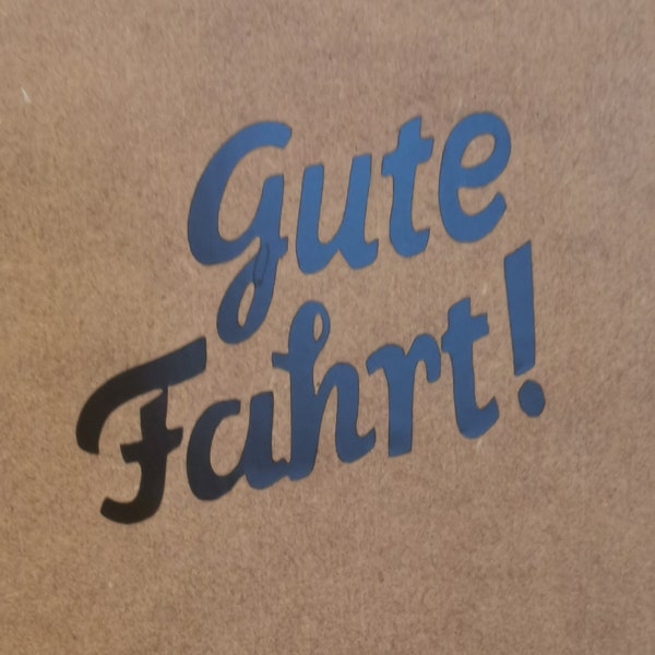 Car Vinyl Sticker - DDR East Germany - Gute Fahrt - "Good Trip"