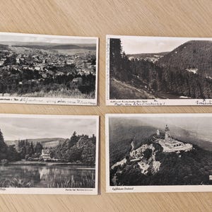 East Germany - DDR Postcards from Thuringia (1951) – Friedrichroda and Kyffhäuser Memorial (used)
