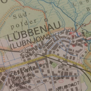 Wanderkarte Mit Angaben für Wassersport - Hiking map with information for water sports - Spreewald - 1978