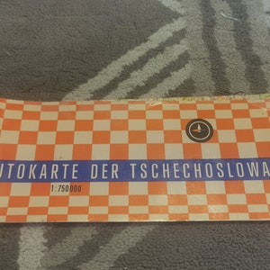 AutoKarte Der Tchhechoslowakei - DDR Road Atlas of Czechoslovakia - 1971