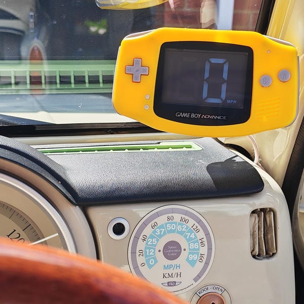 Game Boy Advance Speedometer – Retro USB Dash Display, New GBA Shell - 4 Colours  Available