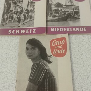 Land und Leute Booklets  - DDR - France, Netherlans and Switzerland 1950s- 1960s