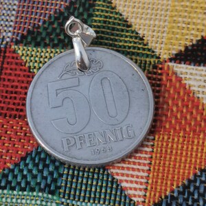 East German - DDR/GDR - 50 Pfennig Necklace (Different Age Coins and Size necklaces available)