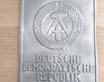 DDR East German Border Plaque - Recast in Plaster Resin - Inperfect
