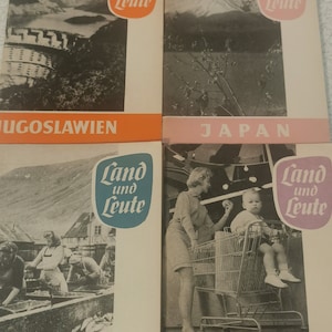 Land und Leute Booklets - DDR - Islande, Japon, États-Unis et Yougoslavie années 1950-1960