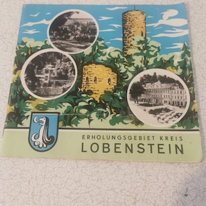 Erholungsgebiet kreis Lobenstein - Tourist Brouchure  Lobenstein - DDR / East Germany 1976