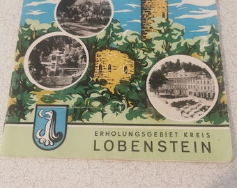 Erholungsgebiet kreis Lobenstein - Tourist Brouchure  Lobenstein - DDR / East Germany 1976