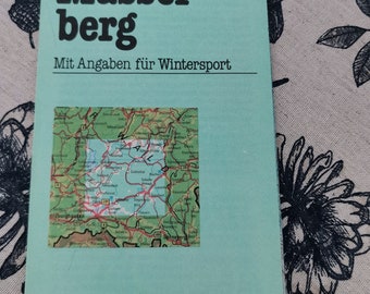 Wanderkarte DDR für Wintersport- Hiking Map East Germany for Wintersports - Umgebung von Masserberg - 1987