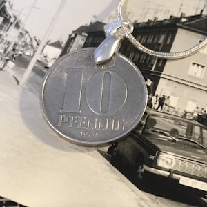 East German - DDR/GDR - 10 Pfennig Necklace (Different age coins and different sizes necklaces available)