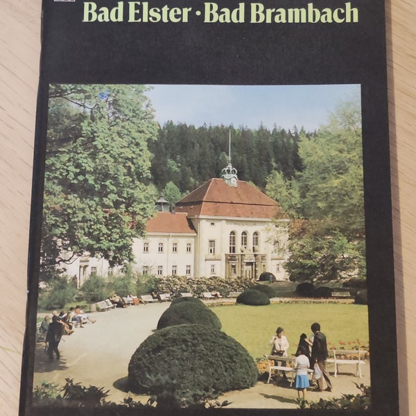 Bad Elster / Bad Brambach - Tourist Wanderatlas, Hiking map / DDR/GDR 1980