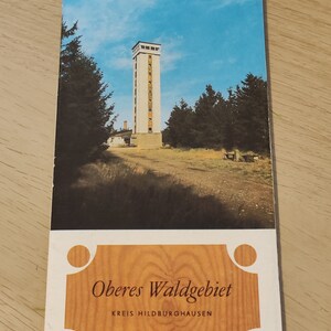 Oberes Waldgebiet Kreis Hilburghausen - DDR Merkblatt Heft