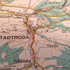 Wanderkarte DDR für Wintersport- Hiking Map East Germany for Wintersports - Mulhltal und Holzland