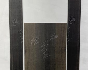 Bog Oak Ukulele Mandolin Back and Side Set (38). Book matched. Kiln dried 3300BC. Black native, hardwood. See description for dims.