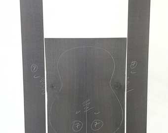 Bog Oak Classic Acoustic Guitar back + side set (7) Book matched. Kiln dried 3300BC. Black Description for dimensions Native Hardwood