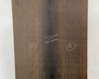 Bog Oak Electric Guitar Tops Cap (11). Book matched. Kiln dried 3300BC. Black/ Dark Brown, native, hardwood. See description for dimensions.
