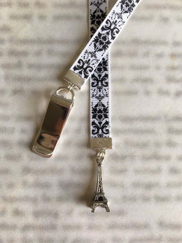 Eiffel Tower Bookmark / Paris / French Bookmark Attach to book cover