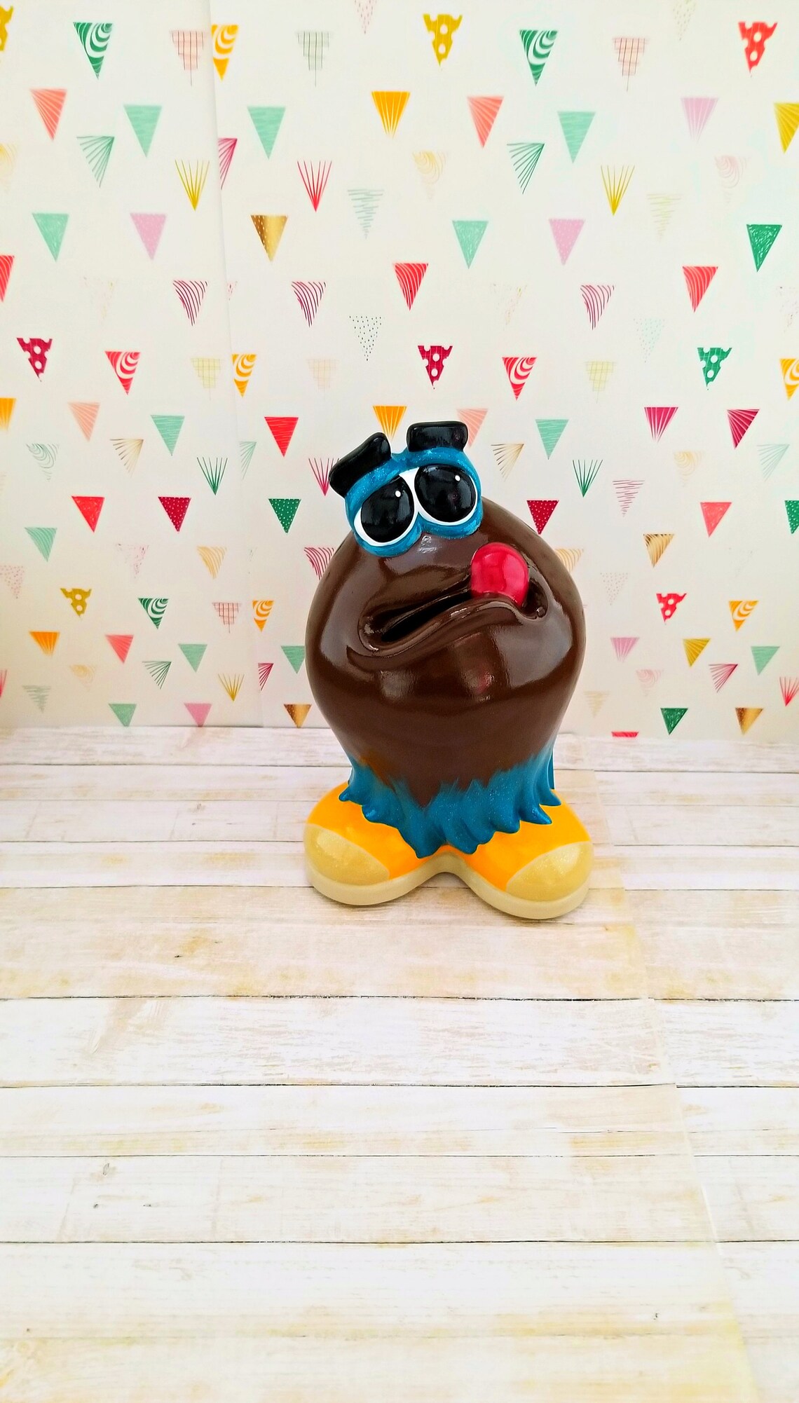 Fancy Monster Piggy Bank Piggy Bank Monster Piggy Bank Baby Etsy